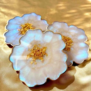 Wholesale Handmade Epoxy Resin <b>Coasters</b> <b>Set</b> Marble Style Decorative Home Gift - Product Image 1