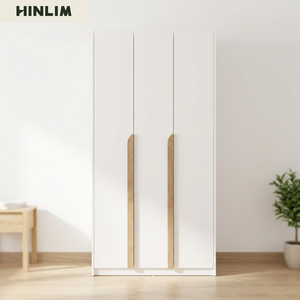 Armario Moderno con 5 Estantes, Puerta de Panel Plano, Mueble de Dormitorio Independiente, Diseño Minimalista, Mueble Blanco para Casa de Alquiler - Product Image 4