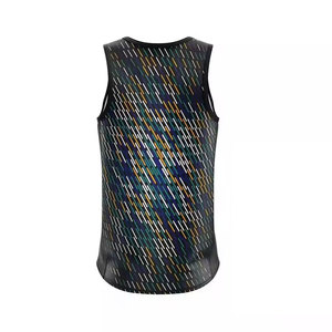 Chaleco Deportivo Personalizado sin Mangas, Sublimación con Impresión en Degradado, Pantalones Cortos a Juego, Transpirables, que Absorben la Humedad, de Poliéster, Unisex - Product Image 5
