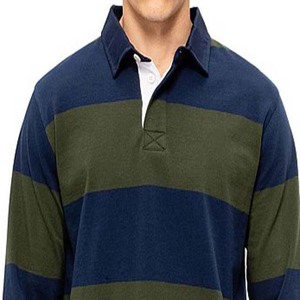 Maillot de rugby pour homme adulte - Couleurs contrastées 100% coton imprimé par sublimation respirant à séchage rapide écologique grande taille - Product Image 2