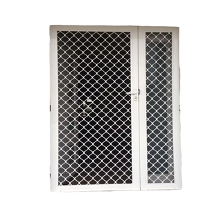 TWOLIIN Rejilla Protectora Para Puerta Sin Taladrar, Para Escaleras, Ancho 105-115 Cm, Extensión De 30 Cm, Metal, Cierre Automático, Funcionamiento Con Una Sola Mano, Color Blanco