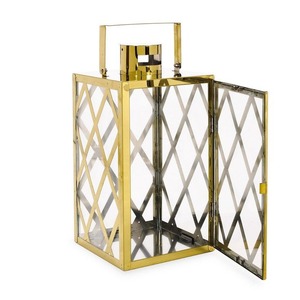 Lanterne à bougie en métal unique, faite à la main, décorative, rustique, avec support en verre, magnifique centre de table de mariage, accent pour la maison et le jardin, qualité supérieure - Product Image 5