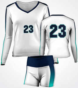 Maillot de volley-ball personnalisé pour femme, manches courtes, numéro 27 imprimé, noir, vert, blanc, coupe athlétique, anti-humidité, devant - Product Image 4