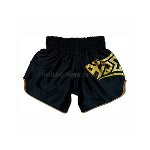Pantalones Cortos de Muay Thai de Algodón y Poliéster con Estampado por Sublimación, Diseño de Última Moda, Venta al Por Mayor, Ropa de Artes Marciales OEM para Adultos - Product Image 2