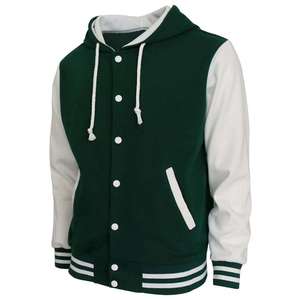 Chaquetas Universitarias Formales de Lona Recubierta de Talla Grande al por Mayor con Logotipo Personalizado en la Parte Delantera para Unisex - Product Image 2