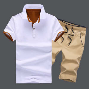 Ropa Casual para Hombre, Conjuntos Deportivos de Verano de 2 Piezas para Hombre, Camisas y Pantalones Cortos, Conjuntos de Gimnasio - Product Image 1