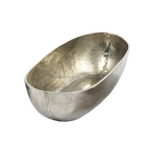 Wholesale Luxury Handmade Modern Wedding Party Aluminum Fruit <b>Bowl</b> Custom <b>Silver</b> Metal Decorative Eco-Friendly <b>Bowl</b> Polished - Product Image 1