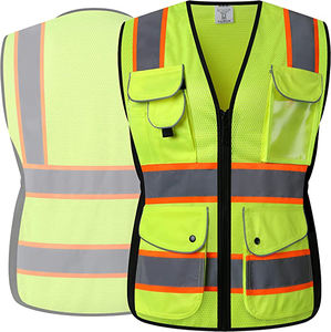 Chaleco Unisex para Herramientas y Trabajo – Ropa de Trabajo Transpirable e Impermeable con Bolsillos con Cremallera, Chaqueta de Seguridad Más Vendida - Product Image 2