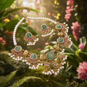 Conjunto de Collar de Piedras y Perlas Heritage Pota 10575495MG, Joyería de Moda para Mujer - Product Image 3
