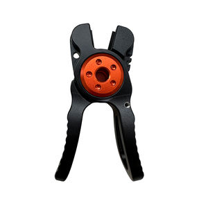 Petits ciseaux de pêche portables en alliage d'aluminium noir et acier inoxydable au tungstène, ressorts robustes, durables, multifonctionnels, 2,5 pouces - Product Image 2