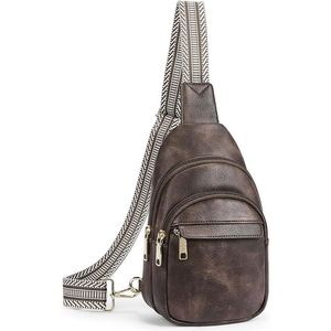 Piccola Borsa a Tracolla in Pelle da Donna, Marsupio da Viaggio, Borsa da Petto - Product Image 1