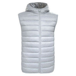 Custom <b>Men's</b> <b>White</b> Puffer Vest Manufacturer Winter Quilted Sleeveless <b>Jacket</b> Lightweight Hooded Cold Weather Outdoor Wear - Product Image 1