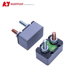 Disjoncteurs de style Shortstop série AR KUOYUH, type 10/32 à borne, réinitialisation automatique, 12 V CC, couvercle en plastique, 5-50 A, SAE J553, 50/60 Hz pour - Product Image 1