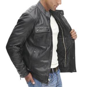 Novedades, Chaqueta Gris con Logotipo Personalizado para Hombre, Chaquetas de Cuero Vintage para Hombre, Chaqueta Highstreet, Chaqueta de Invierno de Alta Calidad - Product Image 4