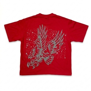 Camisetas Deportivas de Manga Corta para Hombre, Talla Grande, Transpirables, con Estampado Gráfico Lavado al Ácido, 100% Algodón de Alta Calidad para Tiendas Departamentales - Product Image 4