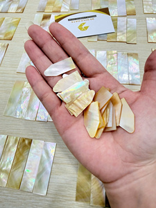 Nouvelle pièce d'incrustation en nacre naturelle polie du Vietnam, matériau MOP pour artisanat, décoration de meubles, export en gros - Product Image 3