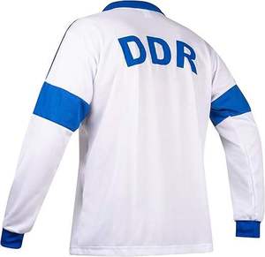 เสื้อฟุตบอลแขนยาวผู้ชายสไตล์เรโทรสีสันตัดกันพร้อมปก |   เสื้อฟุตบอลและเสื้อสเวตเชิ้ตสำหรับนักกีฬา - Product Image 1