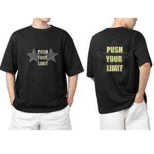 เสื้อยืดสีดำลำลองสำหรับผู้ชายเสื้อยืดผ้าฝ้ายแขนสั้นผ้าคอตตอนทันสมัยดีไซน์การ์ตูนไม่เหมือนใคร - Product Image 4