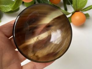 Bol à salade minimaliste en corne de buffle naturelle, esthétique saisissante pour les espaces élégants, très abordable - Product Image 4