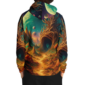 Customizable Front Logo <b>Men's</b> <b>Pullover</b> Hoodie with Pocket 100% Polyester Jersey Fabric Sublimation Printing Breathable Quick Dry - Product Image 2