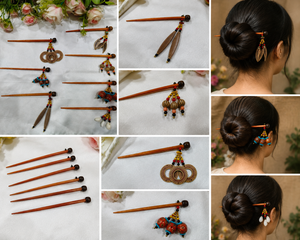 Pasador de Pelo de Bambú Hecho a Mano, Ecológico, para Mujer - Product Image 1