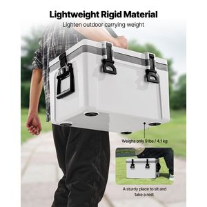 Nevera Portátil Rígida de 26 QT, Material Ligero y Resistente con Asas y Correa Reforzadas, Excelente Retención de Hielo - Product Image 6