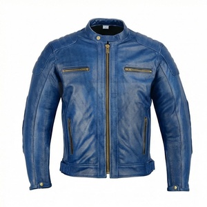 Chaqueta de Motociclista de Piel de Oveja para Hombre, de Alta Calidad, Cuero Genuino, Estilo Casual, para Motociclismo, Protección, Color Personalizado - Product Image 1