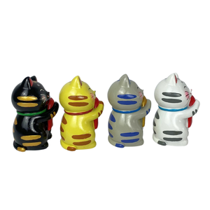 Creative VIETSTYLE fait à la main chat poisson Figurines coloré polyrésine personnalisable couleur Vietnam-made élégant Design artificiel maison - Product Image 3