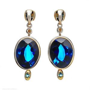 Pendientes de gota de agua de Color dorado para mujeres y niñas, joyería de moda de compromiso largo - Product Image 2