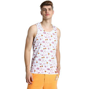 เสื้อกล้ามคอกลมผ้าโพลีเอสเตอร์/คอตตอนระบายอากาศได้ดีสำหรับผู้ชาย - สไตล์สตรีทแฟชั่นสำหรับออกกำลังกาย - Product Image 1