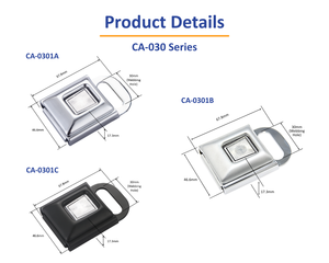 Série CA-030 S50 Boucle à bouton-poussoir en acier au carbone, résistance à la traction de 1,5 tonne pour systèmes de fixation de cargaison (ISO 9001) - Product Image 2