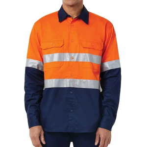 เสื้อทำงานแบบหนา คุณภาพสูง มองเห็นได้ชัดเจน รับผลิตตามแบบ พร้อมปักโลโก้ แขนยาว ติดกระดุม ได้รับมาตรฐาน CE จัดส่งรวดเร็ว - Product Image 1