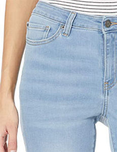 Custom Women Ripped Jeans Pants High Waist <b>Bell</b> Bottom Wide Leg Breathable Ladies Denim Jeans Ladies Casual Wear Jeans OEM - Product Image 4