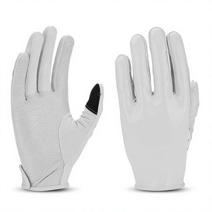 ถุงมือฟุตบอลสีขาว ถุงมือฝึกซ้อมอเมริกันฟุตบอลสำหรับผู้ใหญ่ - Product Image 4
