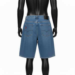 Pantalones Cortos de Mezclilla Holgados con Estampado de Anime Japonés Personalizados, Estilo Harajuku, para Hombre, OEM - Product Image 5