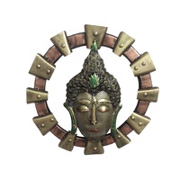 Artesanía de Buda en Hierro de Diseño Tradicional de Alta Calidad, Decoración de Pared para el Hogar, Ecológica, Lista para Comprar