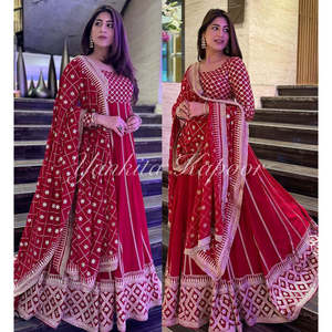 Ensemble Designer Party Wear Top Bottom Dupatta en taille 2XL Look élégant - Product Image 1