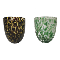 Cadeaux d'entreprise de Noël élégants de haute qualité, verre soufflé brillant multifonctionnel en verre sodocalcique pour boissons et fabrication de bougies, écologique