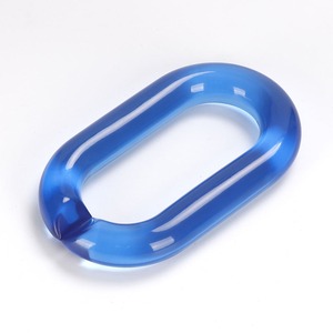 <b>Large</b> Transparent Resin Oval <b>Decorative</b> Chain Link Hanging Accent for Modern Luxury Home <b>Wall</b> <b>Decoration</b> - Product Image 3