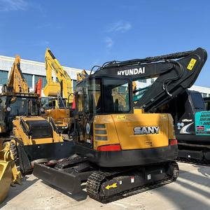 Mini-excavatrice d'occasion Sany SY 55 55C SY55 SY55C Pro de 5,5 tonnes avec brise-roche, peinture d'origine, fabriquée en Chine - Product Image 2