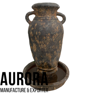 Fontaine d'eau en céramique de luxe artificielle personnalisée en usine, faite à la main, résistante aux intempéries, différentes tailles pour la décoration de jardin et de maison - Product Image 2