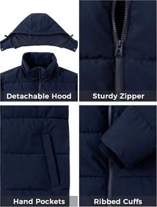 Customized <b>Mens</b> Outdoor Warm Puffer <b>Jacket</b> Breathable Quick Dry Premium Winter <b>Jacket</b> High Quality Fashion Outerwear For <b>Men</b> - Product Image 4
