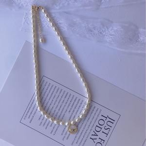 TikTok Style 18K <b>Gold</b> Zircon Pendant <b>Necklace</b> with Cat's Eye Star Plate Freshwater <b>Pearl</b> & High-Level Collar Chain - Product Image 2