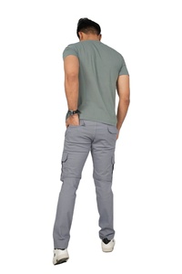 Pantalones de Trabajo Casuales de Lona Transpirables e Impermeables para Hombre 2024, Pantalones Cargo de Poliéster/Algodón, Cintura Media Elástica, Gran Venta - Product Image 4