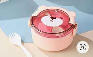 Wholesale <b>Lockable</b> Custom Printed Lunch <b>Box</b> Lunch Boxes Korean Round Cute Biodegradable Tiffin Lunch <b>Box</b> - Product Image 3