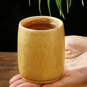 TAZAS DE BAMBÚ HECHAS A MANO – IDEALES PARA CAFETERÍAS, RESTAURANTES Y RESORTS - Product Image 1