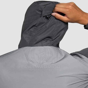 Chaqueta Cortavientos de Alta Calidad Hecha a Medida, Estilo Delgado con Capucha, Último Diseño, Chaqueta Cortavientos para Hombre - Product Image 5