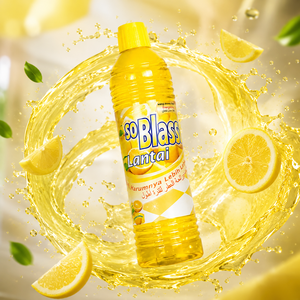 SoBlass Limpiador de Pisos Antibacterial a Base de Agua, Líquido 900ml Varian Limón, Detergente Ecológico, Solución de Limpieza para el Hogar - Product Image 3