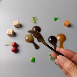 Cuchara de Cuerno de Búfalo Natural, Cuchara para Caviar - Product Image 2