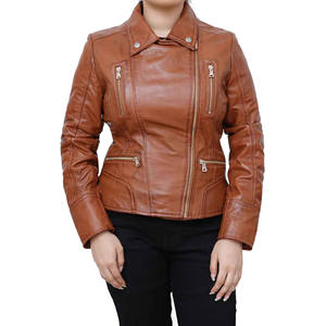 Chaqueta de Moto de Cuero Sintético Gris para Mujer, Cuello Camisero, Cierre de Cremallera, Corte Ajustado, para Otoño, Manga Larga, Color Sólido - Product Image 5